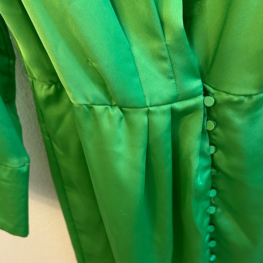 SHEIN Vibrant Green Long Sleeve Dress - Picture 6 of 9